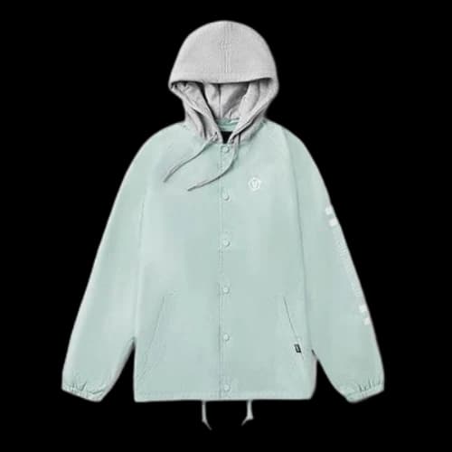 Vans Logo/Otw Printing Athleisure Casual Sports Jacket Couple Style Green