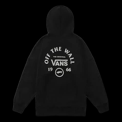 Vans Pure Cotton hooded Zipper Couple Style Black