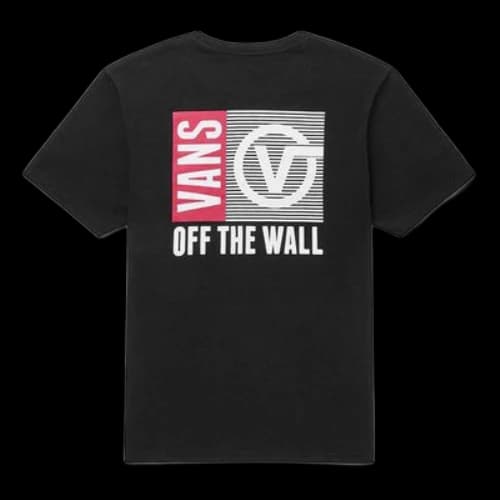 Vans Casual Sports Short Sleeve Round Neck Couple Style Black