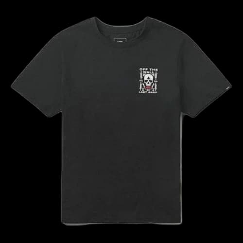 Vans Casual Sports Skeleton Printing Short Sleeve Black