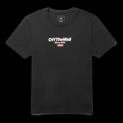 Vans logo Word Printing Short Sleeve Black