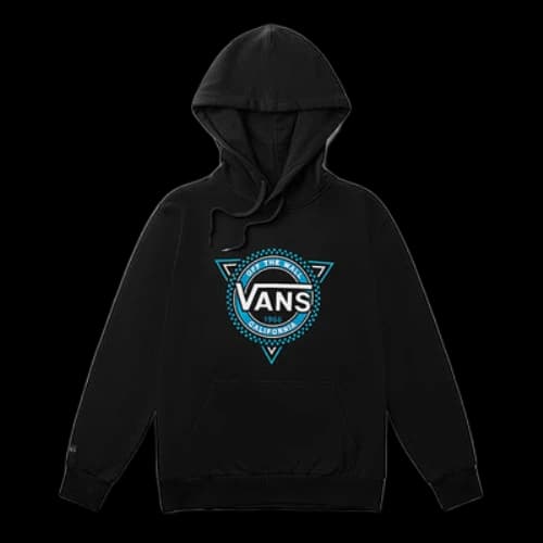 Vans Alphabet Printing Logo Knit Couple Style Black