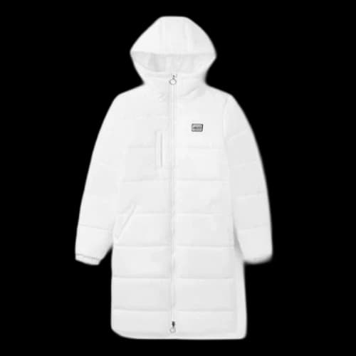 Vans Long hooded Puffer Jacket 'White' (Women's)