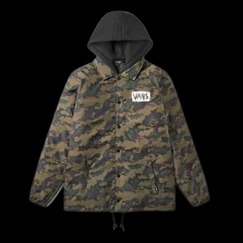 Vans Stay Warm With Down Feather Athleisure Casual Sports Jacket Camouflage