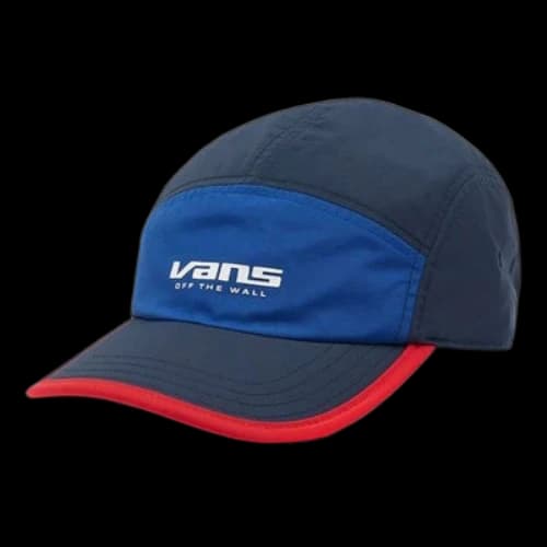 Vans Stitched Duckbill Baseball Cap 'Black Blue Red'