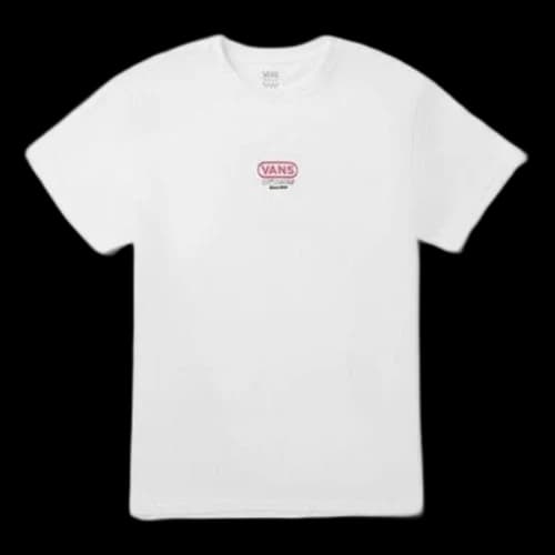 Vans Athleisure Casual Sports Printing Short Sleeve White (Women's)