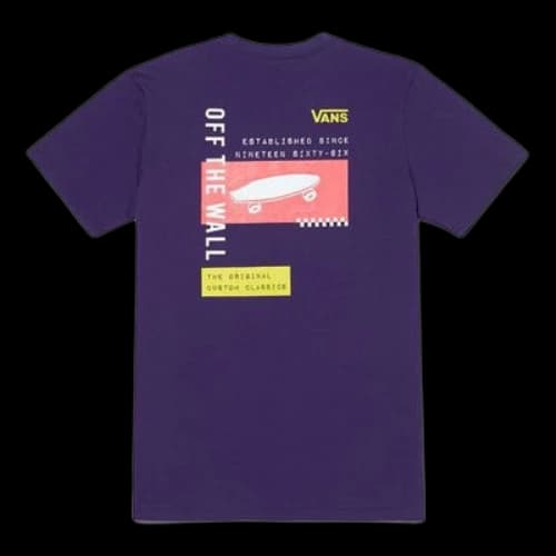 Vans SS20 Skateboard Logo Printing Short Sleeve Purple (Women's)