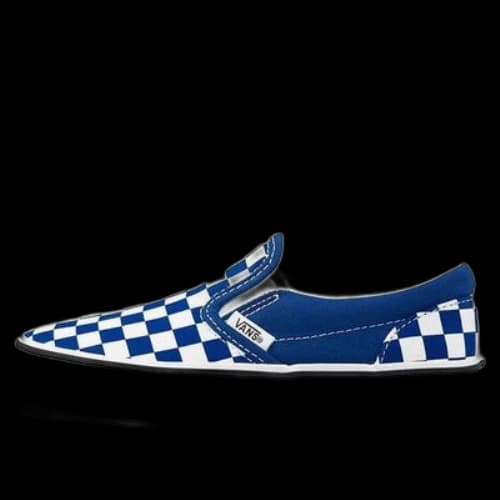 Vans Classic Slip-On Kids Blue/White Checkboard