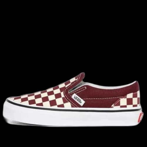 Vans Classic Checkerboard Slip-On Kids Red/White
