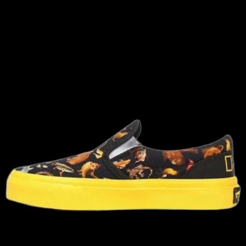 Vans x National Geographic Classic Slip-on Kids Black