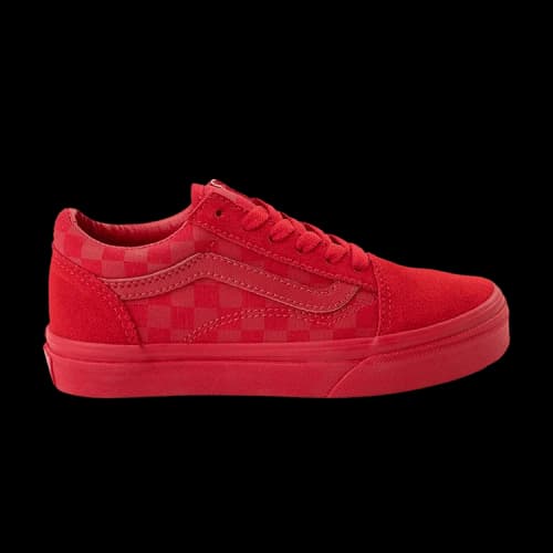 Vans Old Skool Kids 'Mono Check - Racing Red'
