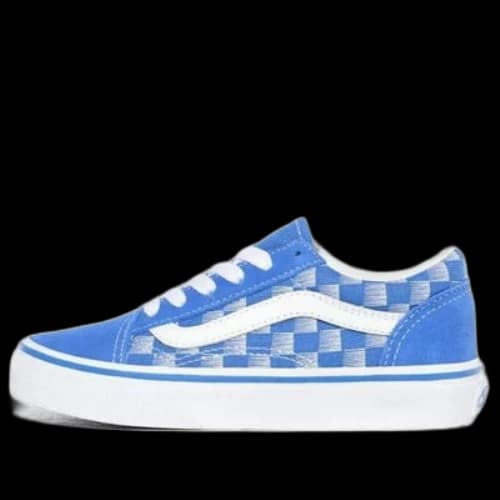 Vans Old Skool Checkerboard Kids Blue/White