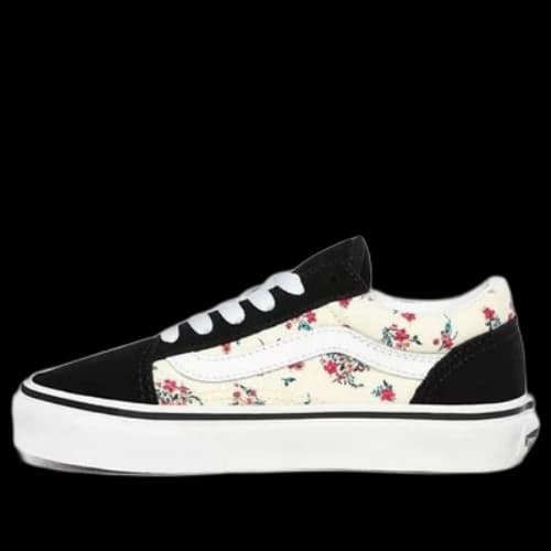 Vans Ditsy Floral Old Skool Little Kids Black/White