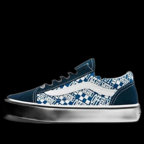 (PS) Vans Old Skool Logo pattern 'Blue White'
