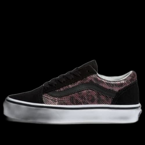Vans Leopard Mesh Old Skool Kids Black