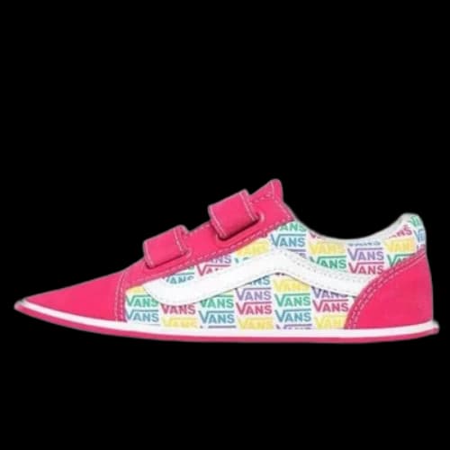 Vans Old Skool V Kids White/Red Whiterose Red