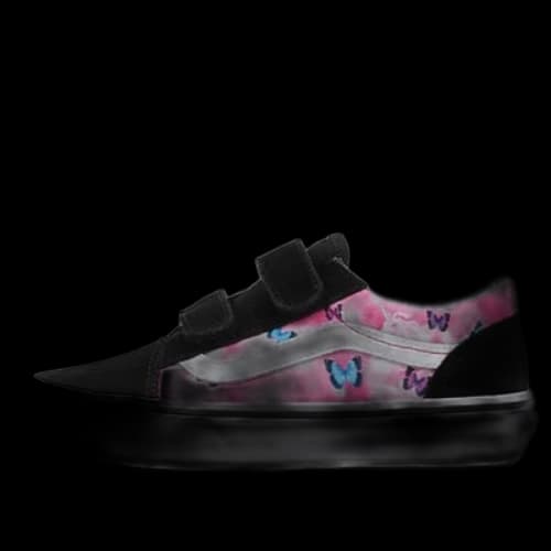 Vans Butterfly Dream Old Skool Velcro Low-Top Sneakers K Black/Pink