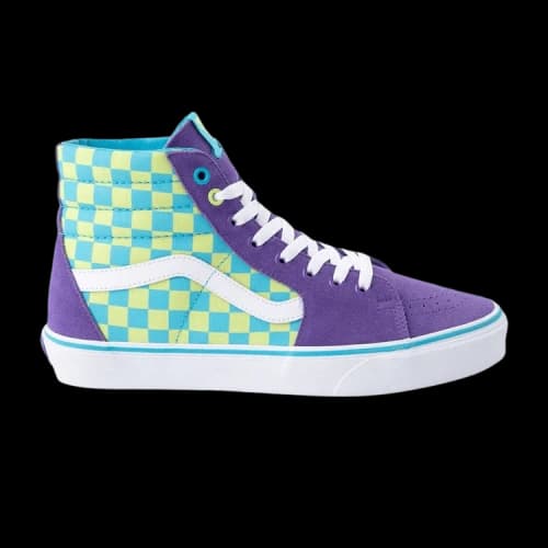 Vans Sk8-Hi Kids 'Crazy Check - Ultraviolet'