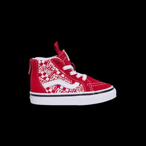 Vans Sk8-Hi Zip Toddler 'Off The Wall - Chili Pepper'