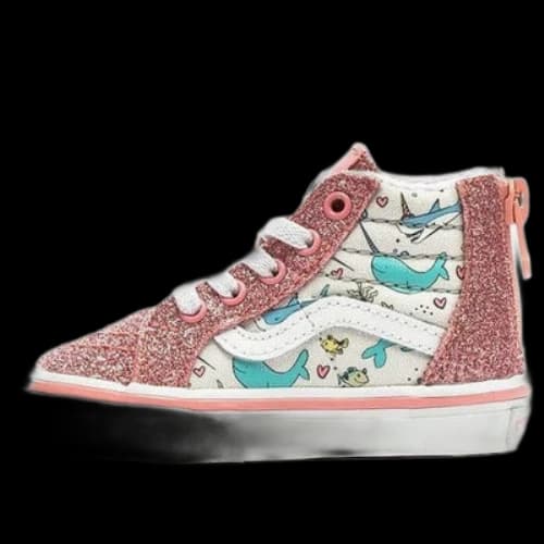Vans Toddlers SK8-HI Zip Shark Party Toddles/Infants Pink