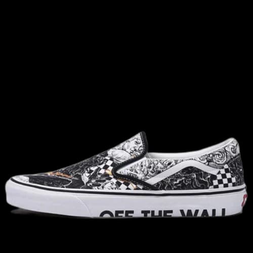 Vans Unisex Slip-On Sneakers Black/White