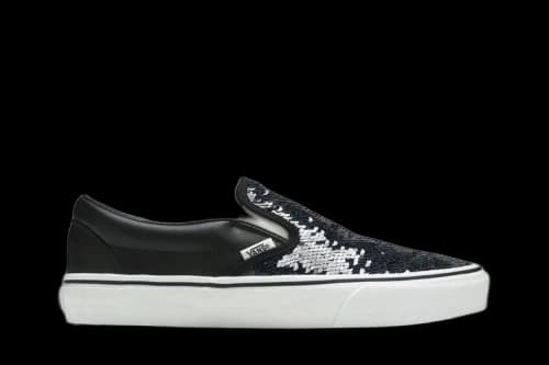 Vans Classic Slip-On 'Flipping Sequins - Black Checkerboard' (Women's)