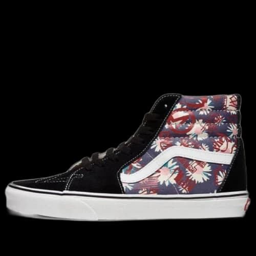 Vans SK8-HI Flowers Graffiti Unisex 'Black Blue Red'