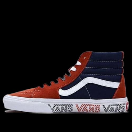 Vans Sk8-hi Orange Blue Splicing 'Black Brown'