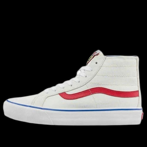 Yucca x Vans SK8-HI 138 Decon SF Low Top Casual Skateboarding Shoes Unisex White Red