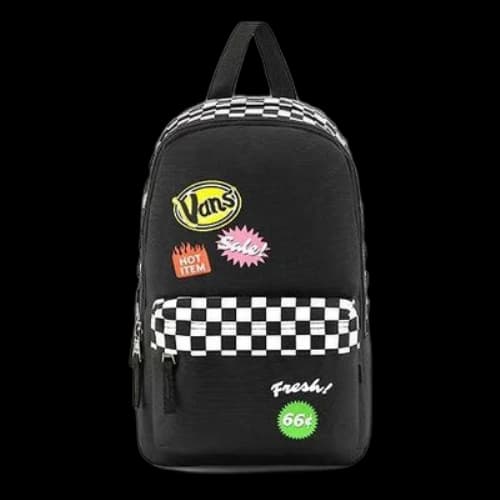 Vans Checkerboard Logo Backpack 'Black'