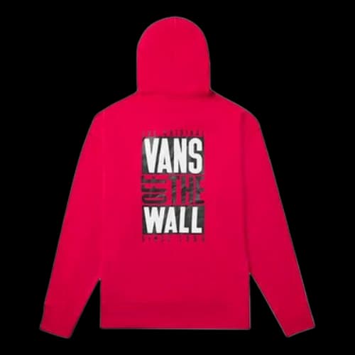 Vans Logo Alphabet Printing Couple Style Red