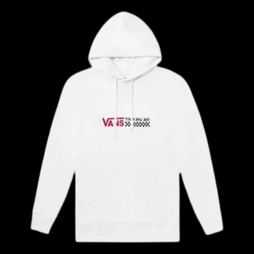 Vans Unisex Oversize Logo Printing Hoodi White