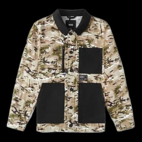 Vans Work Weird Colorblock Big Pocket lapel Jacket Camouflage