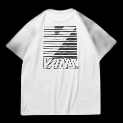Vans Back Logo Printing Short Sleeve Couple Style White