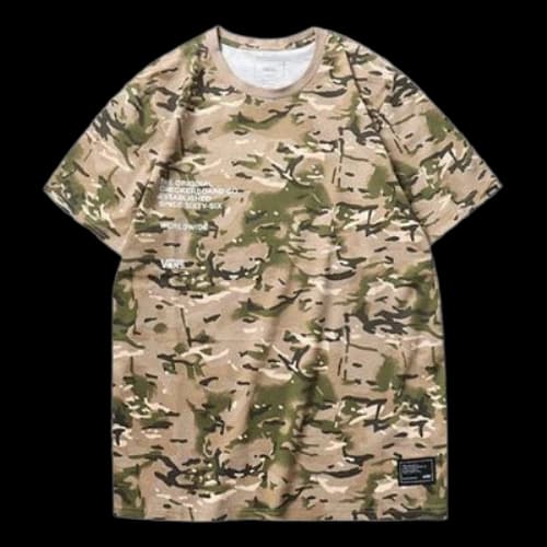 Vans Alphabet Camouflage Short Sleeve Camouflage T-Shirt