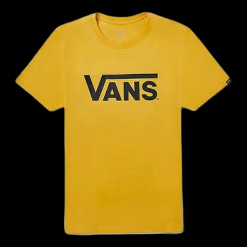 Vans SS20 Alphabet Logo Casual Round Neck Short Sleeve Couple Style Yellow