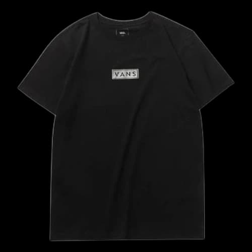 Vans Logo Printing Short Sleeve Couple Style Black