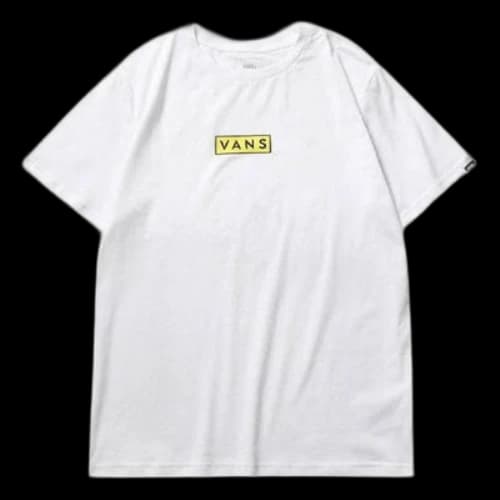 Vans Small Logo Printing Short Sleeve Couple Style White