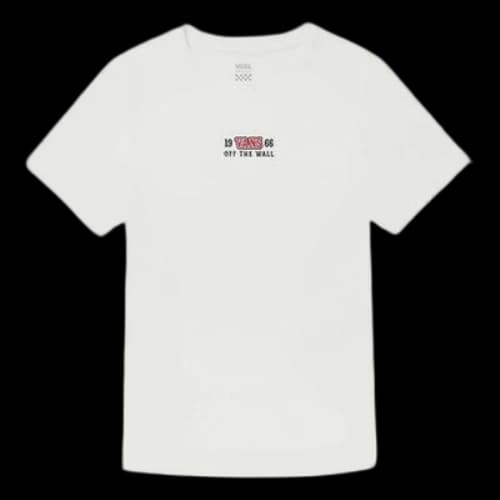 Vans Alphabet Skeleton Printing Sports Short Sleeve White (Women's)