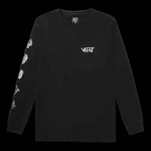 Vans Rowan Pro Logo Printing Long Sleeves Couple Style Black