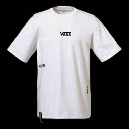 Vans Alphabet Logo Cotton Short Sleeve Couple Style White