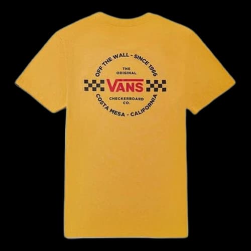 Vans Athleisure Casual Sports Short Sleeve Yellow
