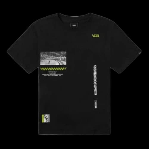 Vans Unisex Logo Printing Round-Neck Black