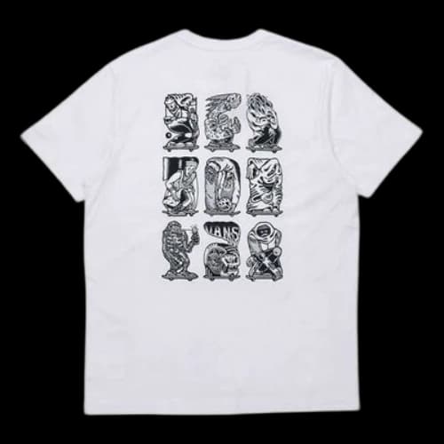 Vans Asian Artist Crossover Series Pattern Printing Short Sleeve White