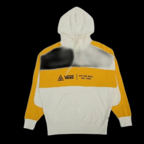 Vans Colorblock Pullover Hoodie 'White Yellow' (Women's)