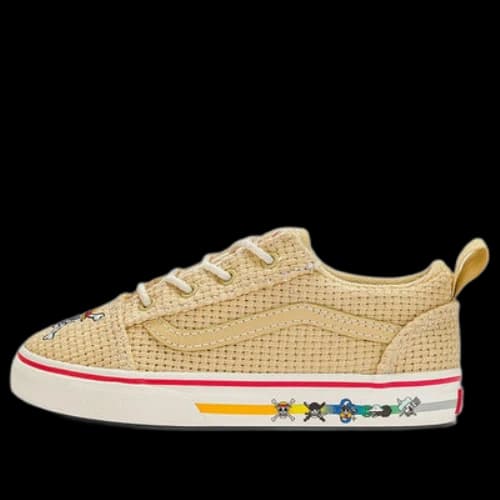 (TD) Vans Old Skool Elastic Lace x One Piece 'Straw Multi'