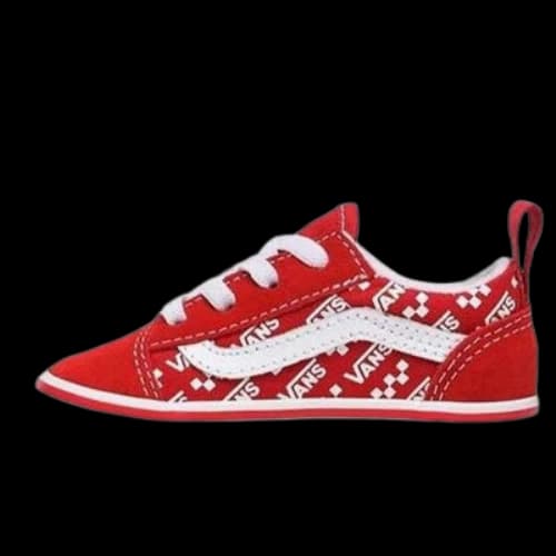 Vans Logo Repeat Elastic Lace Old Skool Red