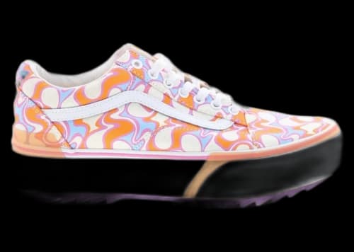 Vans Old Skool Stacked UV Ink Peace Orange White