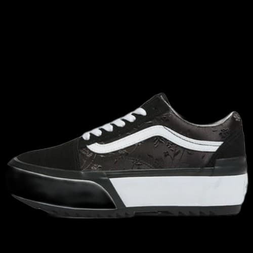 Vans Old Skool Stacked Shoes 'Satin Floral Black' (Women's)