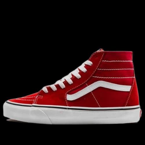 Vans Sk8-hi Tapered Non-Slip Wear-Resistant High Top Casual Skate Shoes Unisex Red White